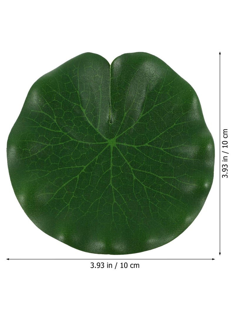 GGOOT Simulative Lotus Leaf, Duckweed Decoration Stage Performance Ornament for Fountain Pond Fish Tank Aquariums Decoration - Image 2