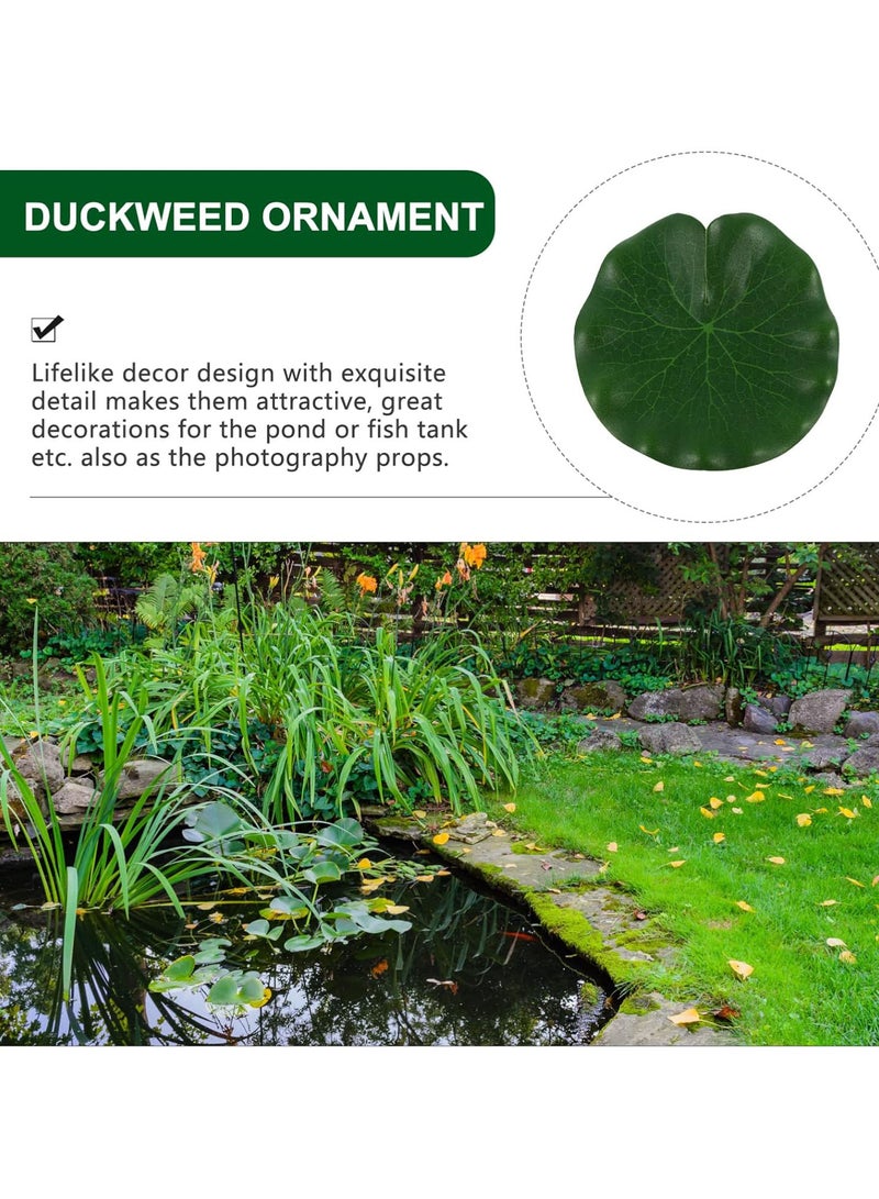 GGOOT Simulative Lotus Leaf, Duckweed Decoration Stage Performance Ornament for Fountain Pond Fish Tank Aquariums Decoration - Image 3