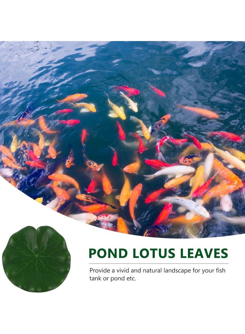 GGOOT Simulative Lotus Leaf, Duckweed Decoration Stage Performance Ornament for Fountain Pond Fish Tank Aquariums Decoration - Image 4