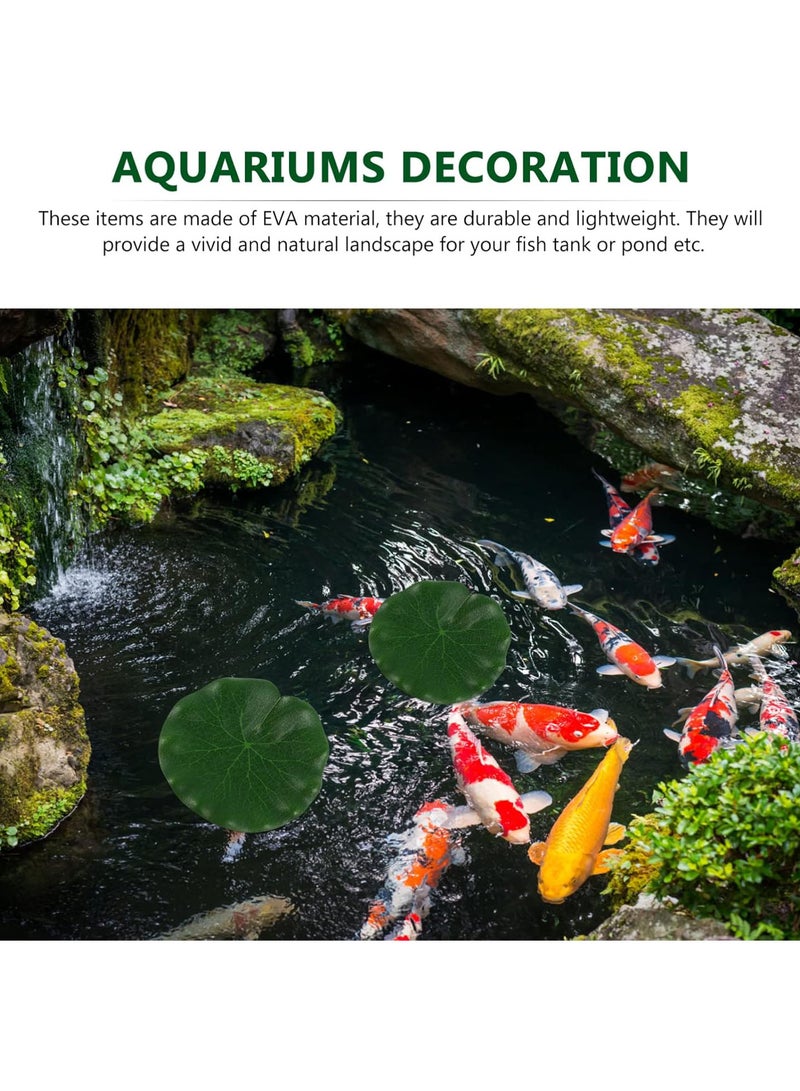 GGOOT Simulative Lotus Leaf, Duckweed Decoration Stage Performance Ornament for Fountain Pond Fish Tank Aquariums Decoration - Image 5