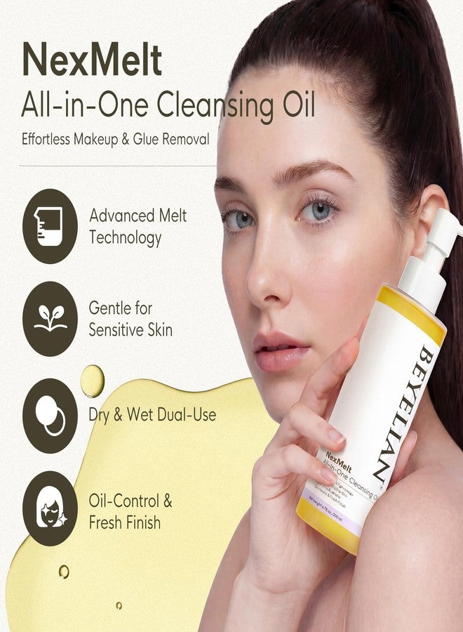 BEYELIAN Pore Control Cleansing Oil, Makeup Remover Oil Cleanser for Face,Lash Glue Remover,Bond and Seal Removal Makeup Blackhead Remover Care 6.76 fl oz(200ml) - Image 2