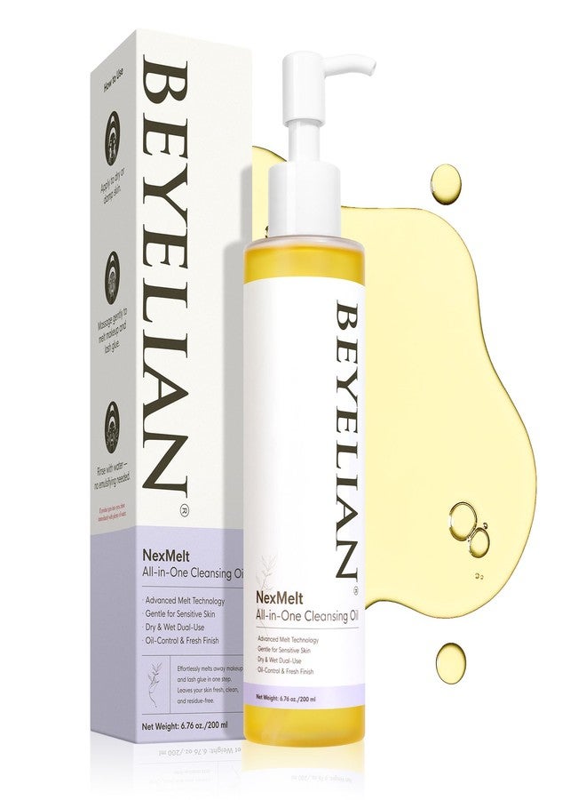 BEYELIAN Pore Control Cleansing Oil, Makeup Remover Oil Cleanser for Face,Lash Glue Remover,Bond and Seal Removal Makeup Blackhead Remover Care 6.76 fl oz(200ml) - Image 1