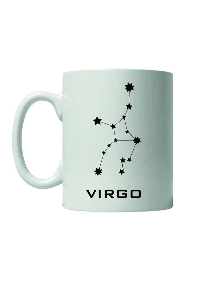 Giftmate Virgo Zodiac Mug 325ml White Printed Ceramic Mug for Coffee Tea | Virgo Star Sign Mug - Image 2