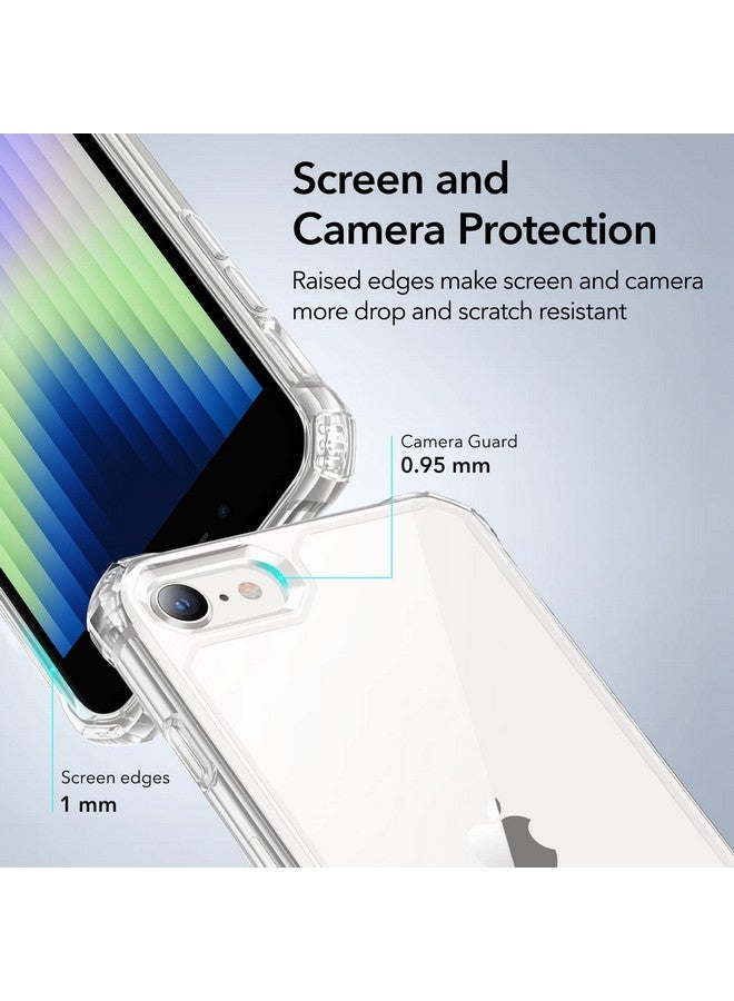 اي اس ار جراب ESR لهاتف iPhone SE (2022)، iPhone SE (2020) وiPhone 8، حماية عسكرية، زوايا ماصة للصدمات، ظهر مقاوم للاصفرار، جراب هاتف لهاتف SE 3/2، جراب Air Armor، شفاف - Image 4