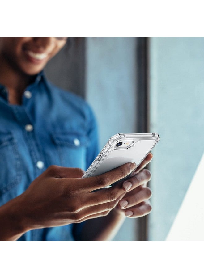 اي اس ار جراب ESR لهاتف iPhone SE (2022)، iPhone SE (2020) وiPhone 8، حماية عسكرية، زوايا ماصة للصدمات، ظهر مقاوم للاصفرار، جراب هاتف لهاتف SE 3/2، جراب Air Armor، شفاف - Image 1