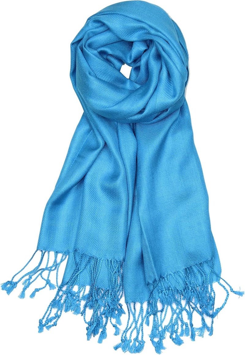 Achillea Soft Silky Pashmina Scarf for Women – Shawl Wrap for Evening Dresses, Bridesmaids, Weddings & Everyday Wear - Image 1