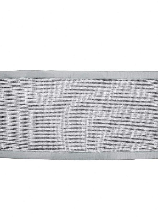 BreathableBaby - BreathableBaby Breathable Mesh Crib Liner - Classic Collection - Gray - Fits Full-Size Four-Sided Slatted and Solid Back Cribs - Anti-Bumper - Image 1