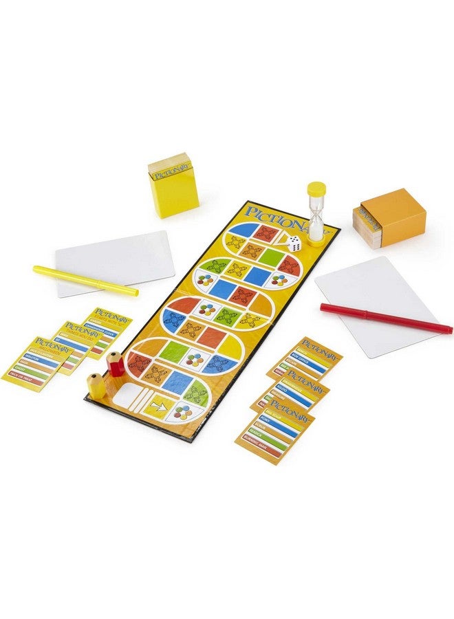 Mattel Games Pictionary Board Game Drawing Game For Kids Adults And Game Night With Dry Erase Markers And Boards