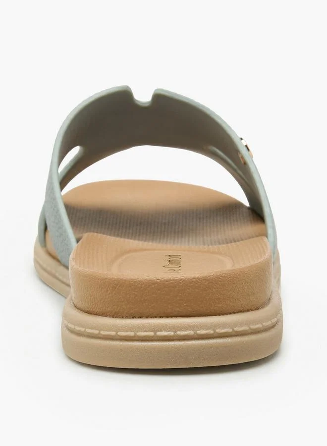 Le Confort BLUE Women Solid Slide Sandals for Women | Best Price UAE