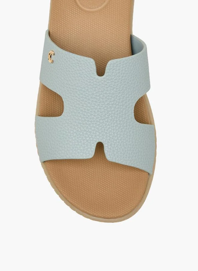 Le Confort BLUE Women Solid Slide Sandals for Women | Best Price UAE