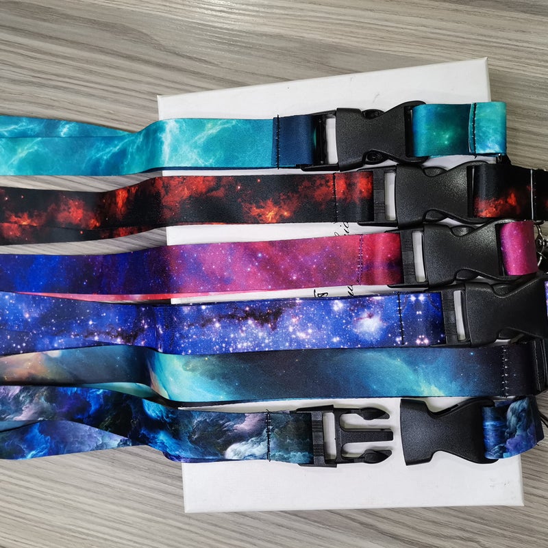 'S Best-Selling Starry Sky Mobile Phone Lanyard Work Id Sling Badge Badge Card Holder Webbing Spot New Style - Image 2