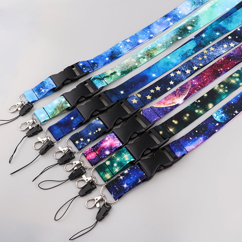 'S Best-Selling Starry Sky Mobile Phone Lanyard Work Id Sling Badge Badge Card Holder Webbing Spot New Style - Image 3