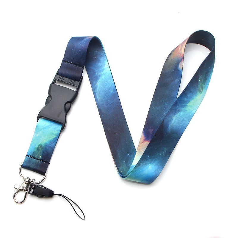 'S Best-Selling Starry Sky Mobile Phone Lanyard Work Id Sling Badge Badge Card Holder Webbing Spot New Style - Image 1