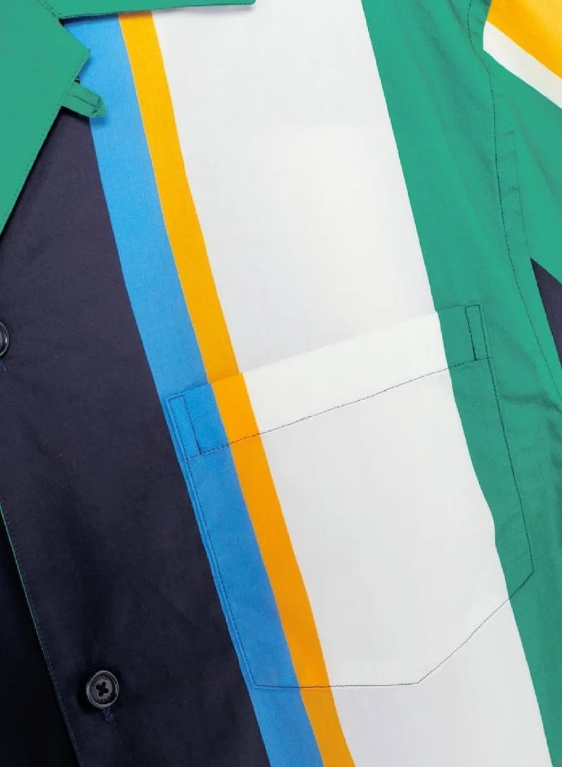 TOMMY HILFIGER Th Monogram Colour-Blocked Classic Shirt
