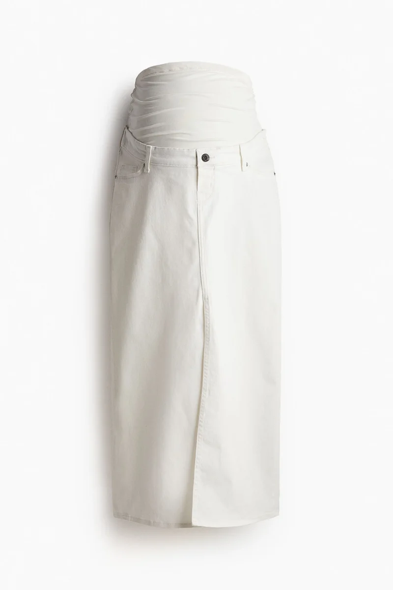 H&M MAMA Midi denim skirt