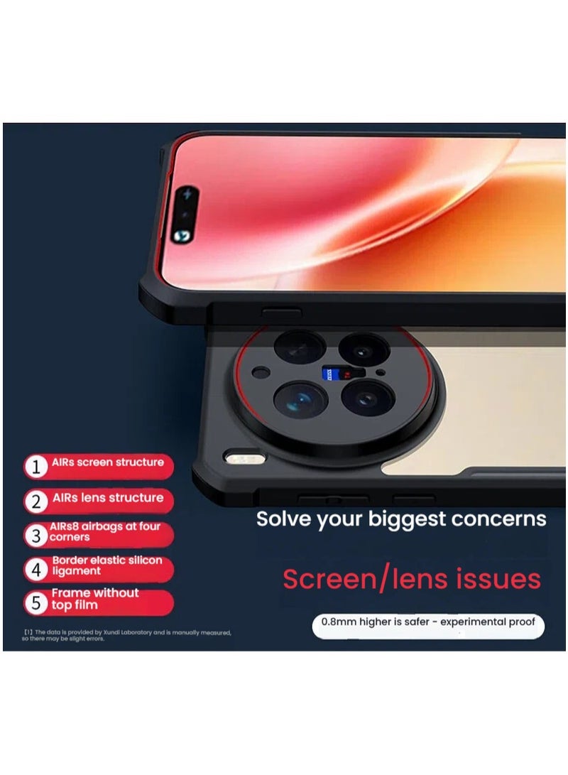 general Magnetic Protective Case Compatible with Vivo X300 Pro 2025 TPU+PC Shock-Absorbing Bumper Transparent Phone Back Cover Anti-Yellowing Slim-Fit Protective Case - Image 3