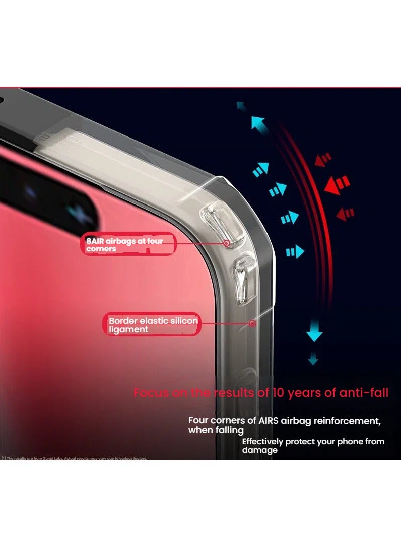 general Magnetic Protective Case Compatible with Vivo X300 Pro 2025 TPU+PC Shock-Absorbing Bumper Transparent Phone Back Cover Anti-Yellowing Slim-Fit Protective Case - Image 2