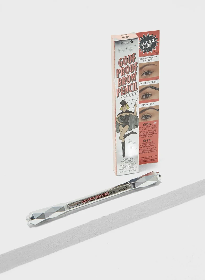 Benefit Cosmetics Goof Proof Brow Pencil Warm Black Brown 5