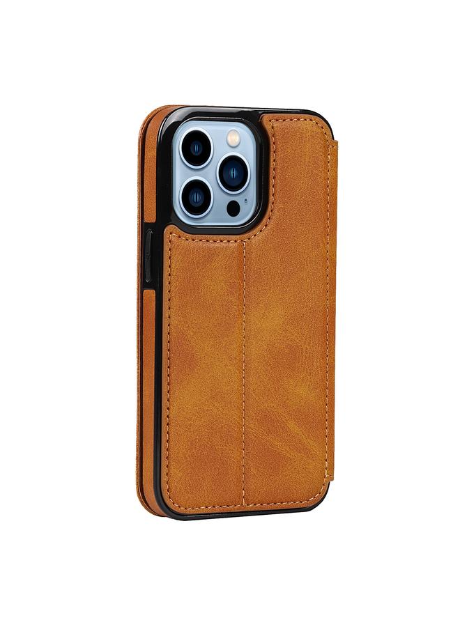 Zaboon Case For iPhone 13 Pro Max Strong Magnetic Closure PU + TPU Leather Case with Card Slots & Holder - Image 3