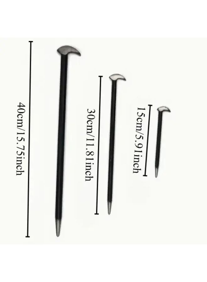 3pcs ProMaster Heat Treated Nail Puller Pry Bars Set 16 12 6 Inches No Power Needed - Image 3