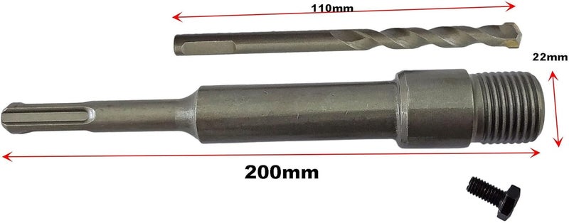 Inditrust مثقاب حائط خرسانة SDS شنك مع منشار ثقب (بت 65 مم مع قضيب 200 مم) - Image 2