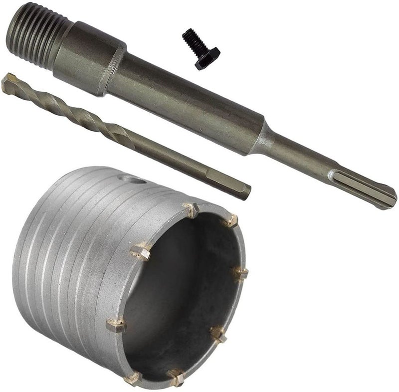 Inditrust مثقاب حائط خرسانة SDS شنك مع منشار ثقب (بت 65 مم مع قضيب 200 مم) - Image 1