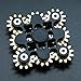 Bitopbi Pure Brass Fidget Spinner Gears Linkage Fidget Metal DIY Hand Spinner Spins Long Time EDC Focus Meditation Break Bad Habits ADHD with Multiple Premium Bearings 9 Gears Black - Image 2