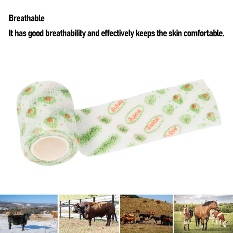 Self Adhesive Bandage Wrap 5cm 10 Rolls Cohesive Elastic Vet Bandage for Dogs Horses Pets Wrist Ankle Sprains - Image 5