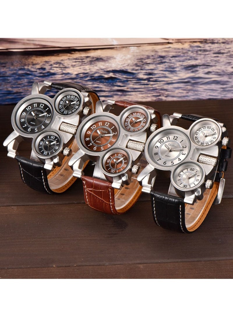 Casual Watch for Men Analog Leather - Image 4