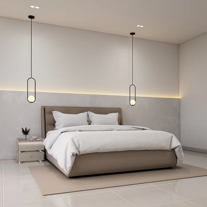 DWELL 3 Pcs Luxurious 300 Thread Count Bamboo  Sateen Thin Stripe Duvet Cover Set