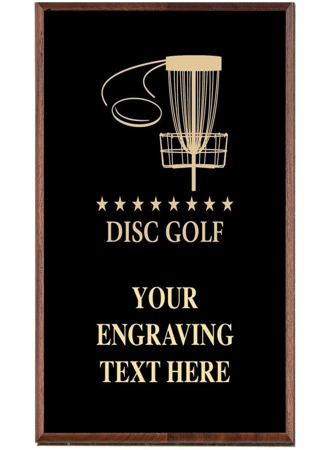 Crown Awards Disc Golf Plaques, Custom Engraved Disc Golf Trophy Plaque Award, Great Customizable Disc Golf Gift Prime - Image 1