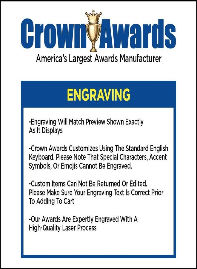 Crown Awards Disc Golf Plaques, Custom Engraved Disc Golf Trophy Plaque Award, Great Customizable Disc Golf Gift Prime - Image 4