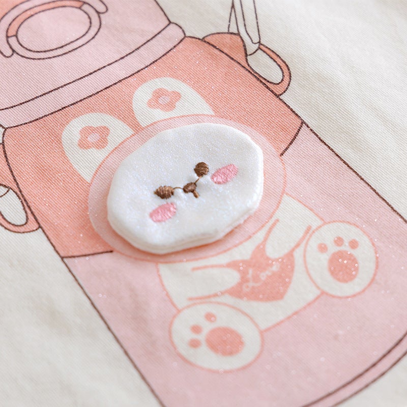 Girls' Three-Dimensional Cartoon Short-Sleeved T-Shirt 25 New Summer Cotton Printed Cute Top Baby Girl'S All-Match Children'S Wear 3 - Image 4