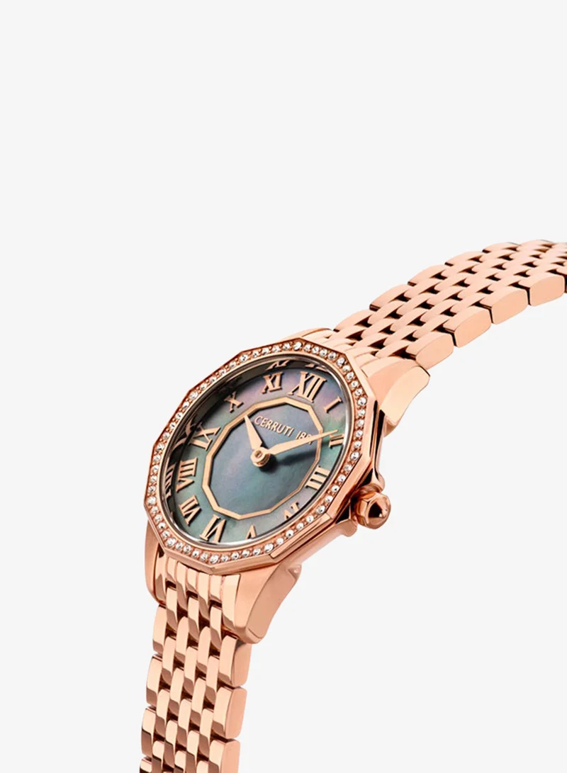 CERRUTI 1881  Jesina 32mm Women's Quartz Watch With Rose Gold Stainless Steel Bracelet for Women | Best Price UAE