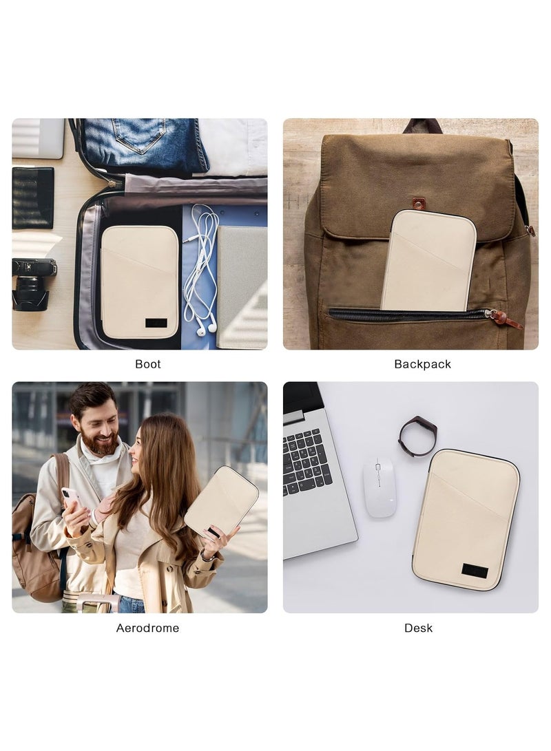 SYOSI Electronics Organizer Travel Universal Cable Cord Organizer Bag Portable Waterprrof Leather Electronics Accessories Bag for Cable Charger Phone SD Card Business Travel - Image 5