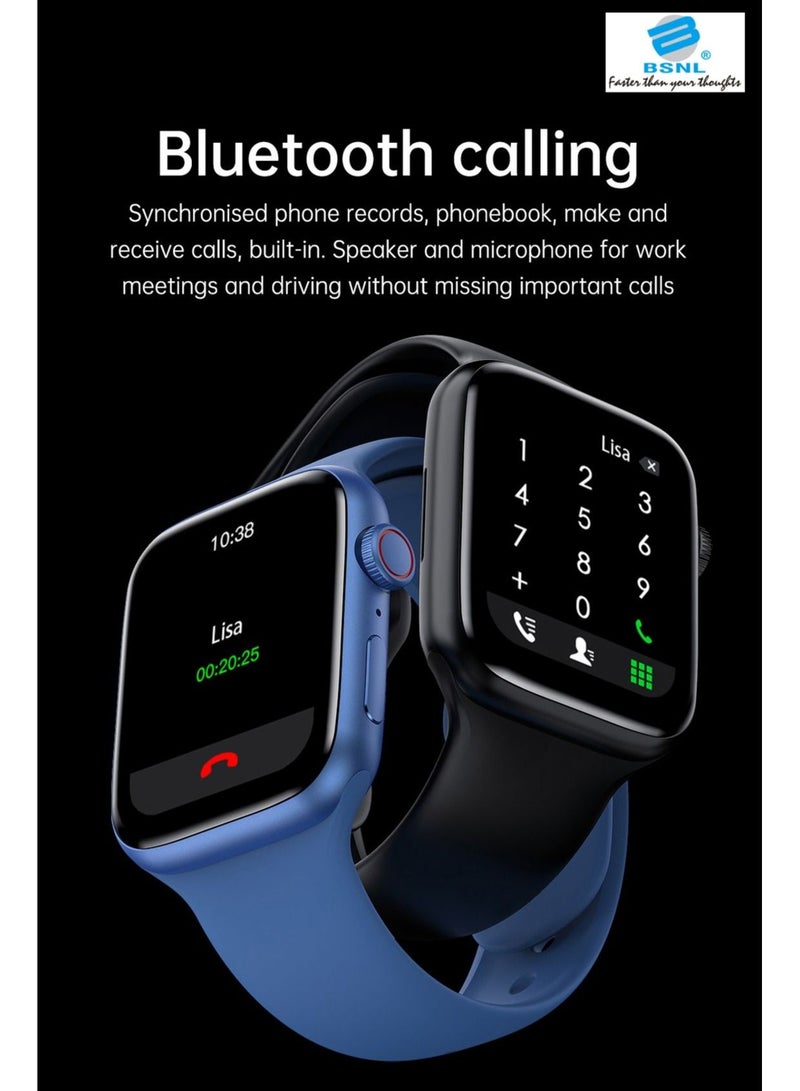 Z36s Watch7 Smartwatch With Bluetooth Calling And Replaceable Strap Black