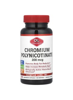 Olympian Labs Olympian Labs, Chromium Polynicotinate, 200 mcg, 100 Vegetarian Capsules  - Image 1