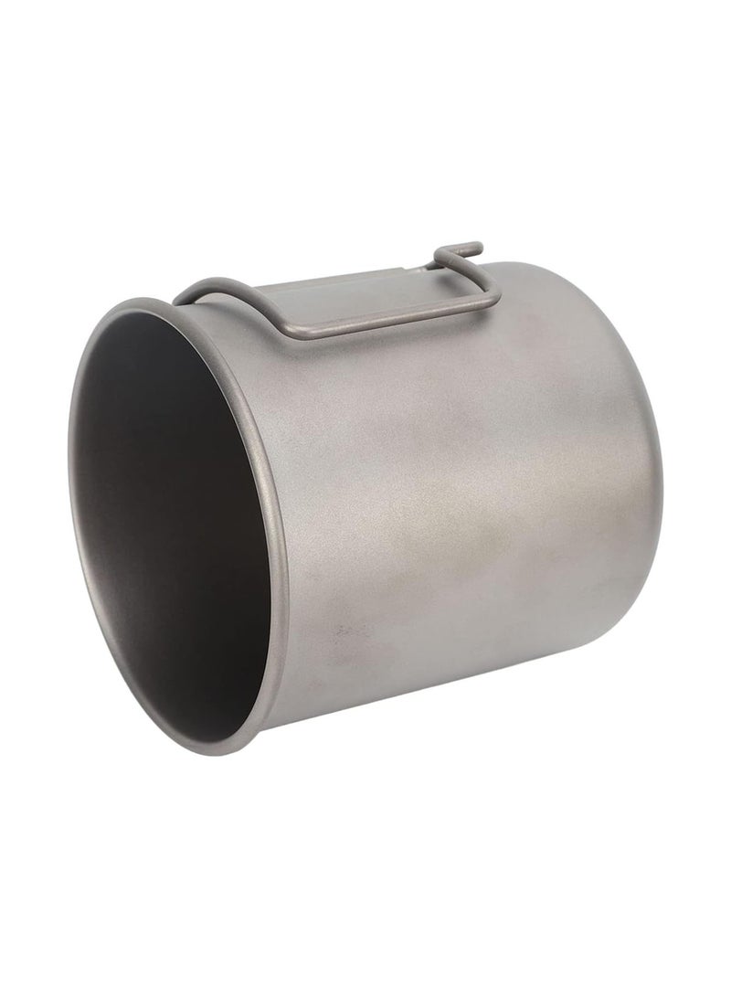 GGOOT Camping Mug, 500ml Portable Foldable Handle Titanium Mug for Outdoor Use - Image 3