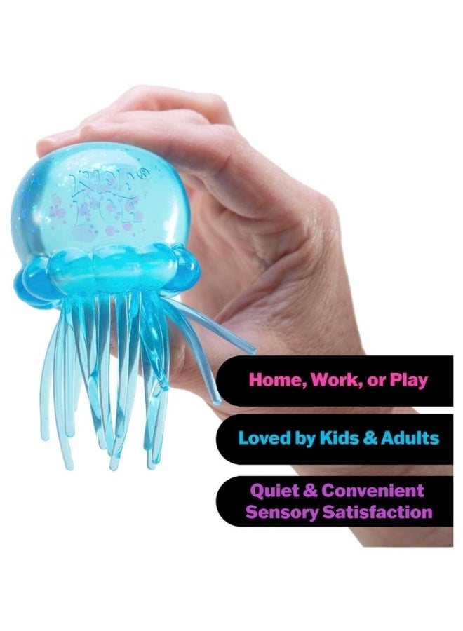 Needoh NEE DOH Jelly Squish | Jelly-like Stress-Relieving Toy with Swinging Tentacles - A Sensory Relief Tool (Blue) - Image 2