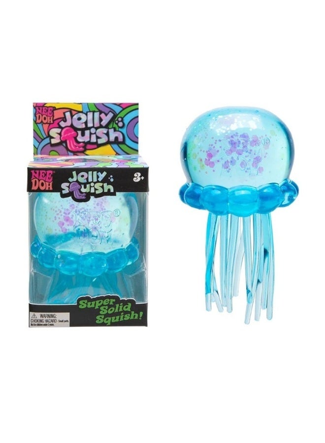 Needoh NEE DOH Jelly Squish | Jelly-like Stress-Relieving Toy with Swinging Tentacles - A Sensory Relief Tool (Blue) - Image 1