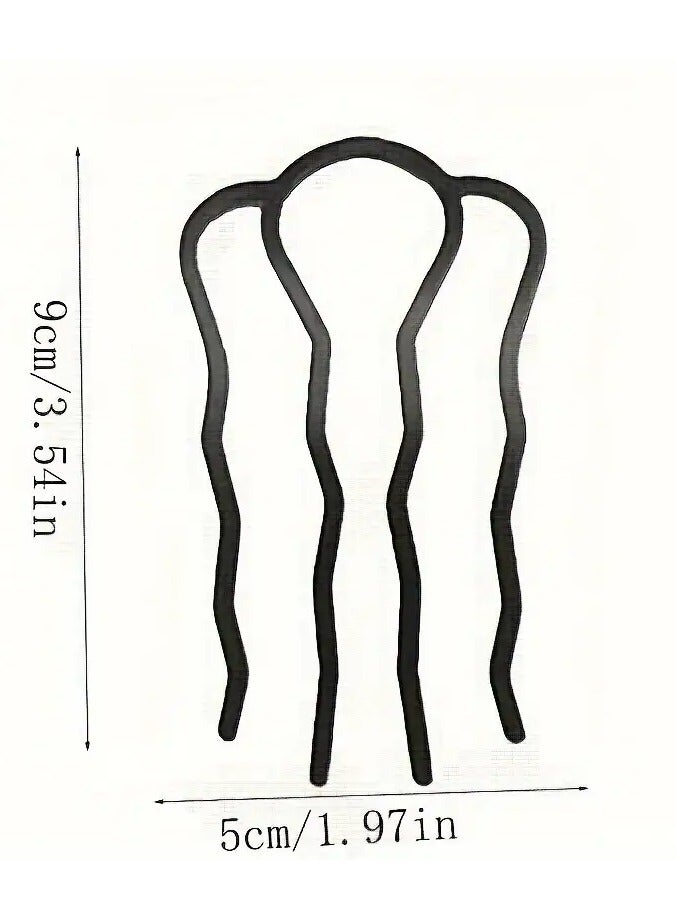 جلوسكي الشعر اللون الصلب إدراج مشط لمس الشعر الموجة مشط الشعر المكسور أدوات التشطيب للنساء والاستخدامات اليومية - Image 3