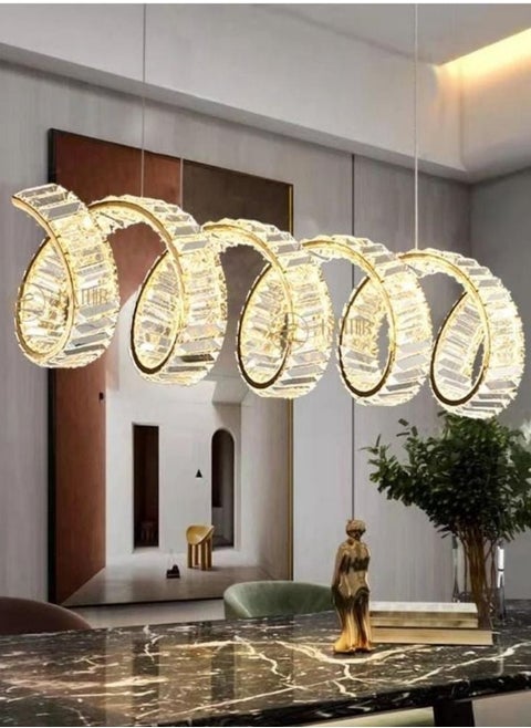Swirling Shape Crystal chandilier