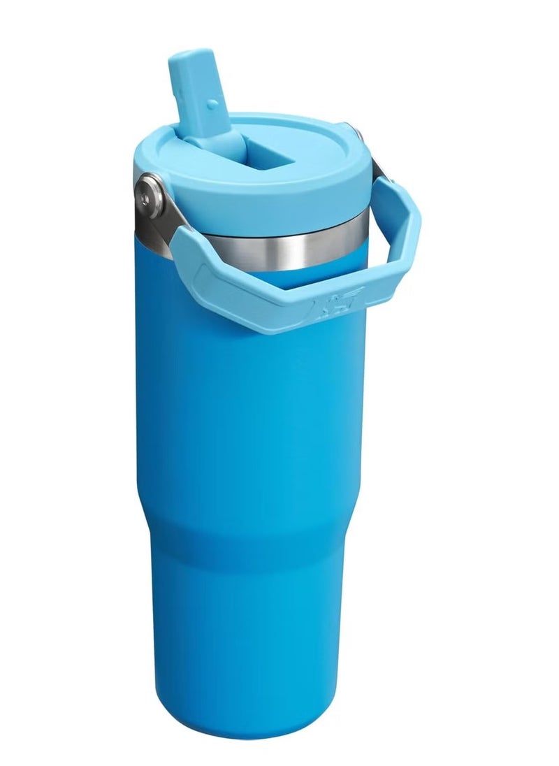 Stanley - STANLEY IceFlow 30 oz Stainless Steel Tumbler with Leak-Resistant Flip Straw - Vacuum Insulated Water Bottle for Home, Office, or Car, Keeps Drinks Cold for 12 Hours, Azure Color - Image 1