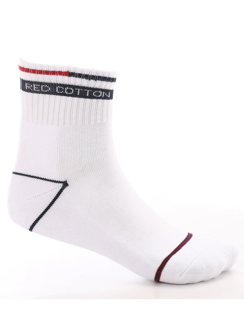 REDCOTTON Red Cotton-pack of 4 pieces Men's Comfortable Mid Calf Socks-multicolor  - Image 3