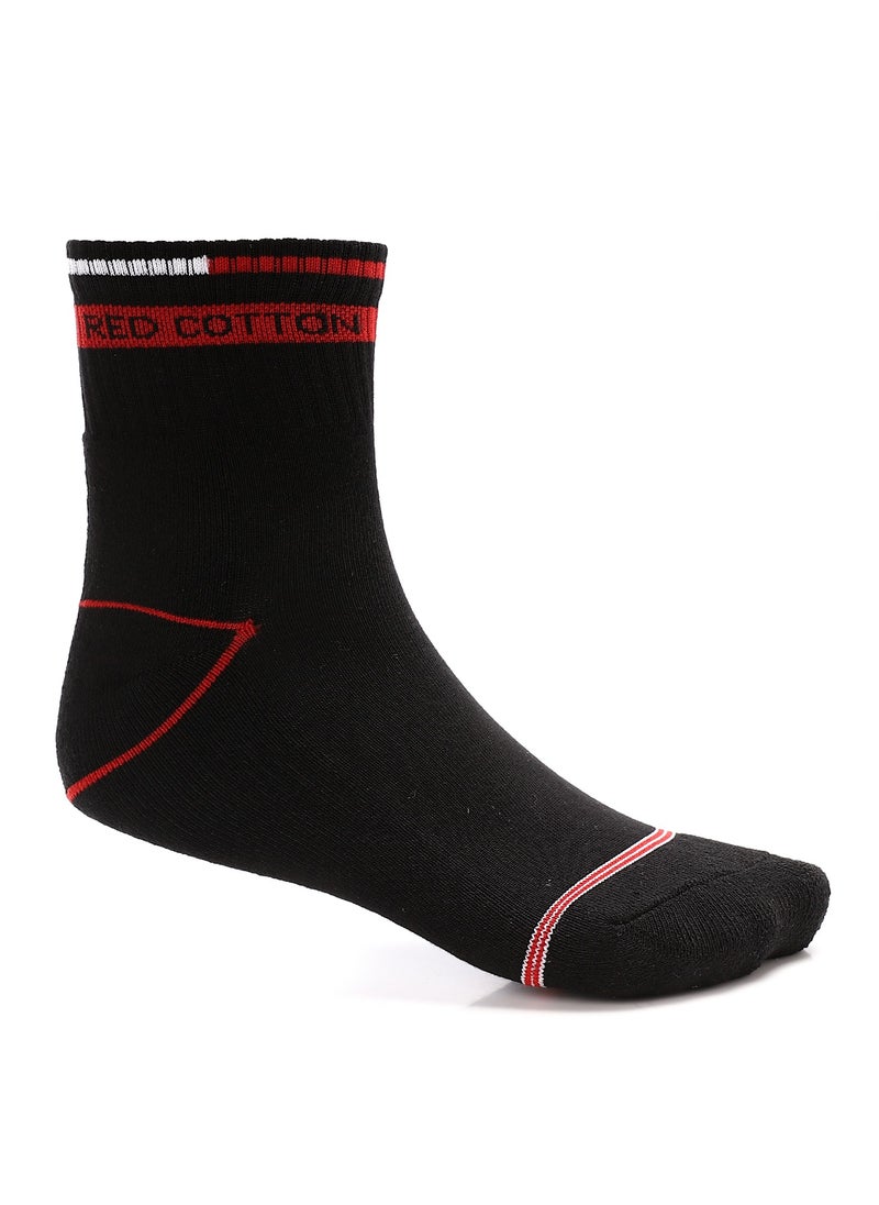 REDCOTTON Red Cotton-pack of 4 pieces Men's Comfortable Mid Calf Socks-multicolor  - Image 1