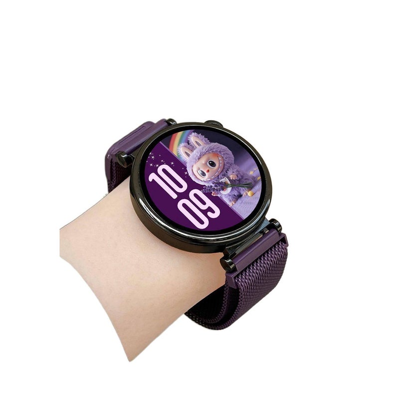 سوار ساعة ذكية سوار نايلون حلقي متوافق مع Samsung Galaxy Watch 7 Classic بملاءمة قابلة للتعديل وحزام بديل للاستخدام اليومي باللون أزرق قابل للتعديل - Senko Aura - Image 3