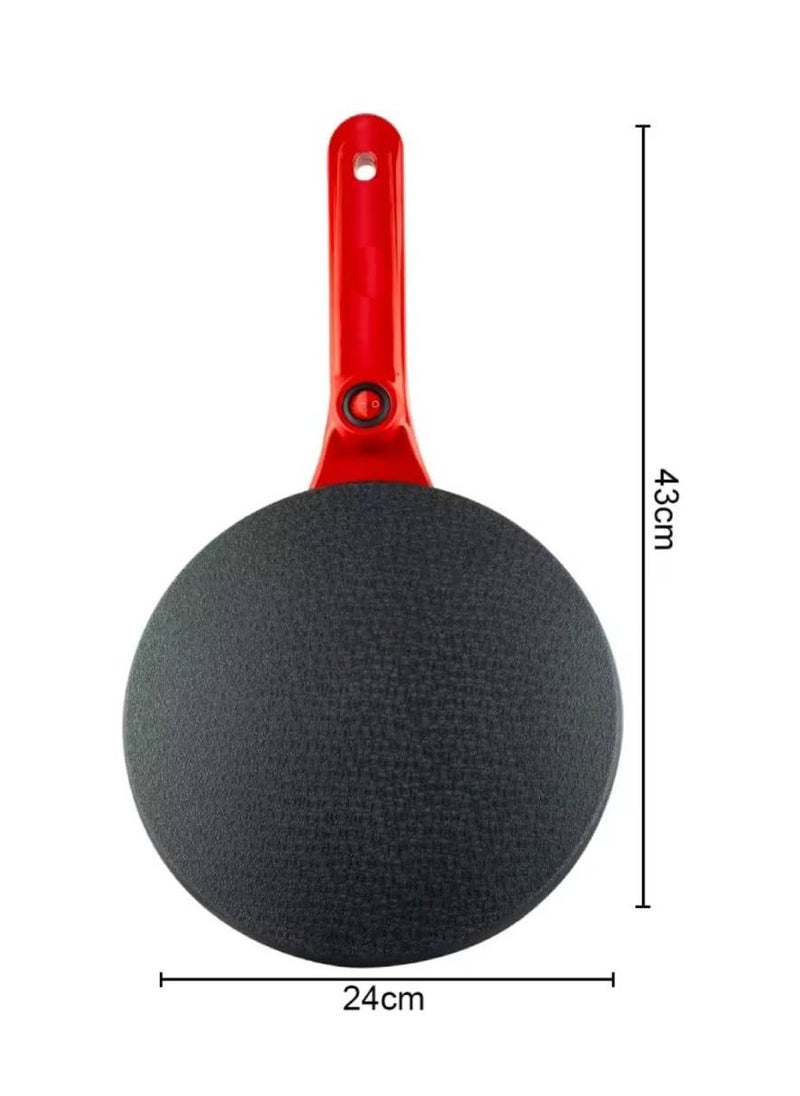 Generic - Electric Crepe Maker 20 Inch Non Stick Griddle with Adjustable Temperature Control Perfect for Crepes, Pancakes, Tortillas, and More, Includes Spreader and Spatula Easy to Clean - Image 1