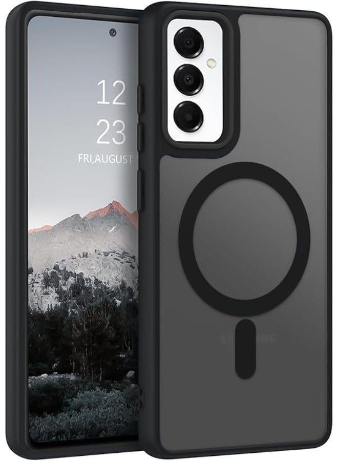 Samsung Galaxy A35 5G Case - Slim & Lightweight Frosted Cover with Decorative Ring), Shockproof, Anti-Scratch, Full Protection - Black