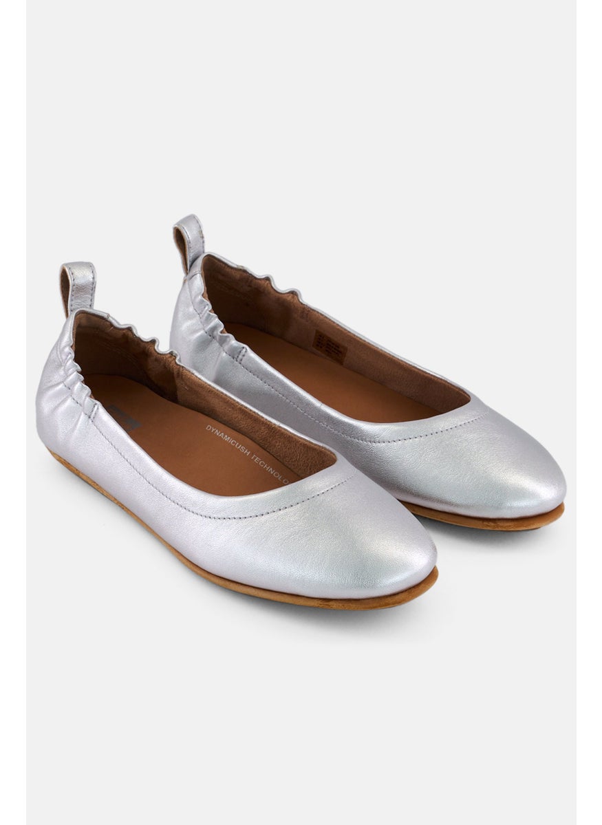 FitFlop Women Allegro Slip On Flats, Silver  - Image 1