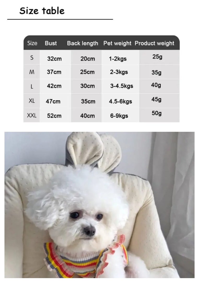 A.M Pet Dog Clothes, T-Shirt, Small Dog Or Cat Dress, Spring, Autumn and Summer, Hair Loss Protection, Breathable, Sleeveless Dress - Image 5